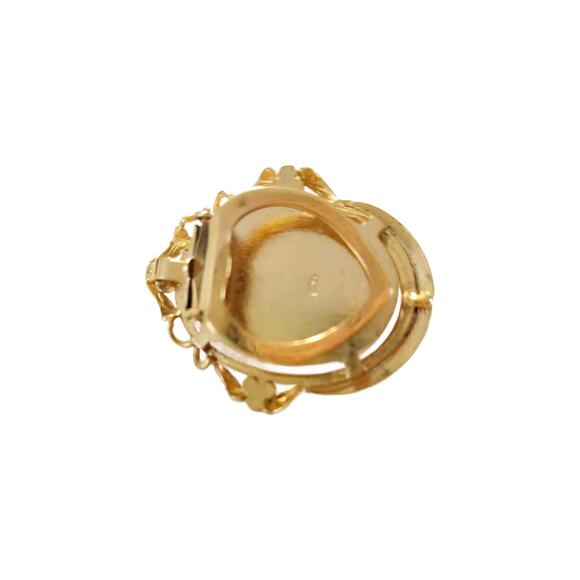 Lucite with Dried Flower Scarf Clip - Picture 6 of 10